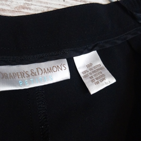 Drapers and Damon's Petite Black Dress Pants - Picture 5 of 8